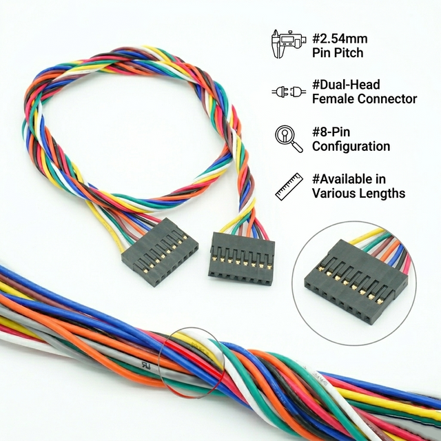 רתמת חיווט של קונסולת משחקים של DuPont 2.54 מ'מ עבור קונסולות משחקי רחוב פופולריות בצפון אמריקה