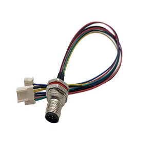 Connettore M12 in metallo impermeabile per montaggio a pannello 