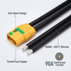XT90-S Sestava svazku vodičů proti jiskřen&iacute; Samec Z&aacute;strčka 10AWG silikonov&yacute; kabel pro baterii dronu &Uacute;ložiště sol&aacute;rn&iacute; energie RC Hobby